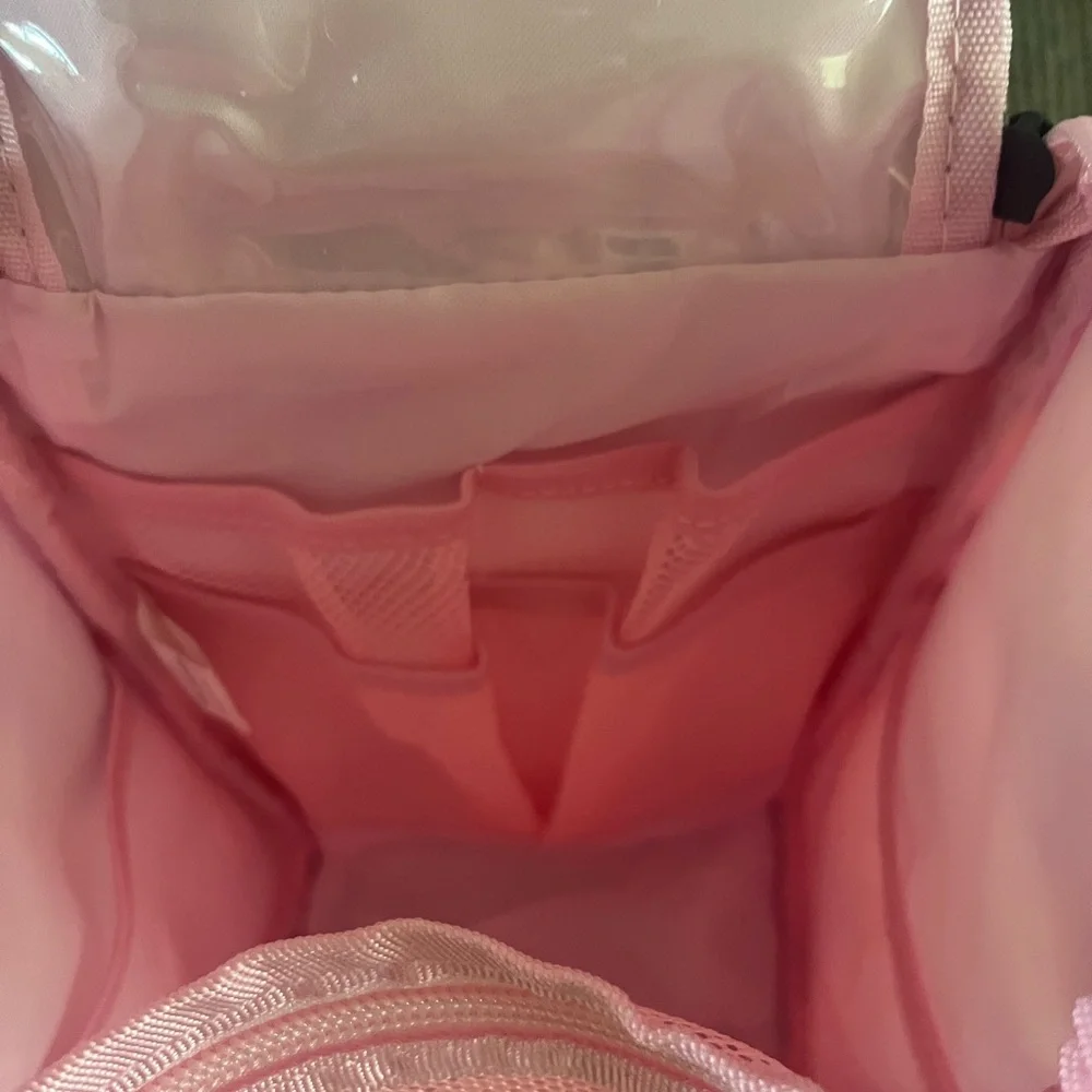 Floral Pink Travel Bag/ makeup bag